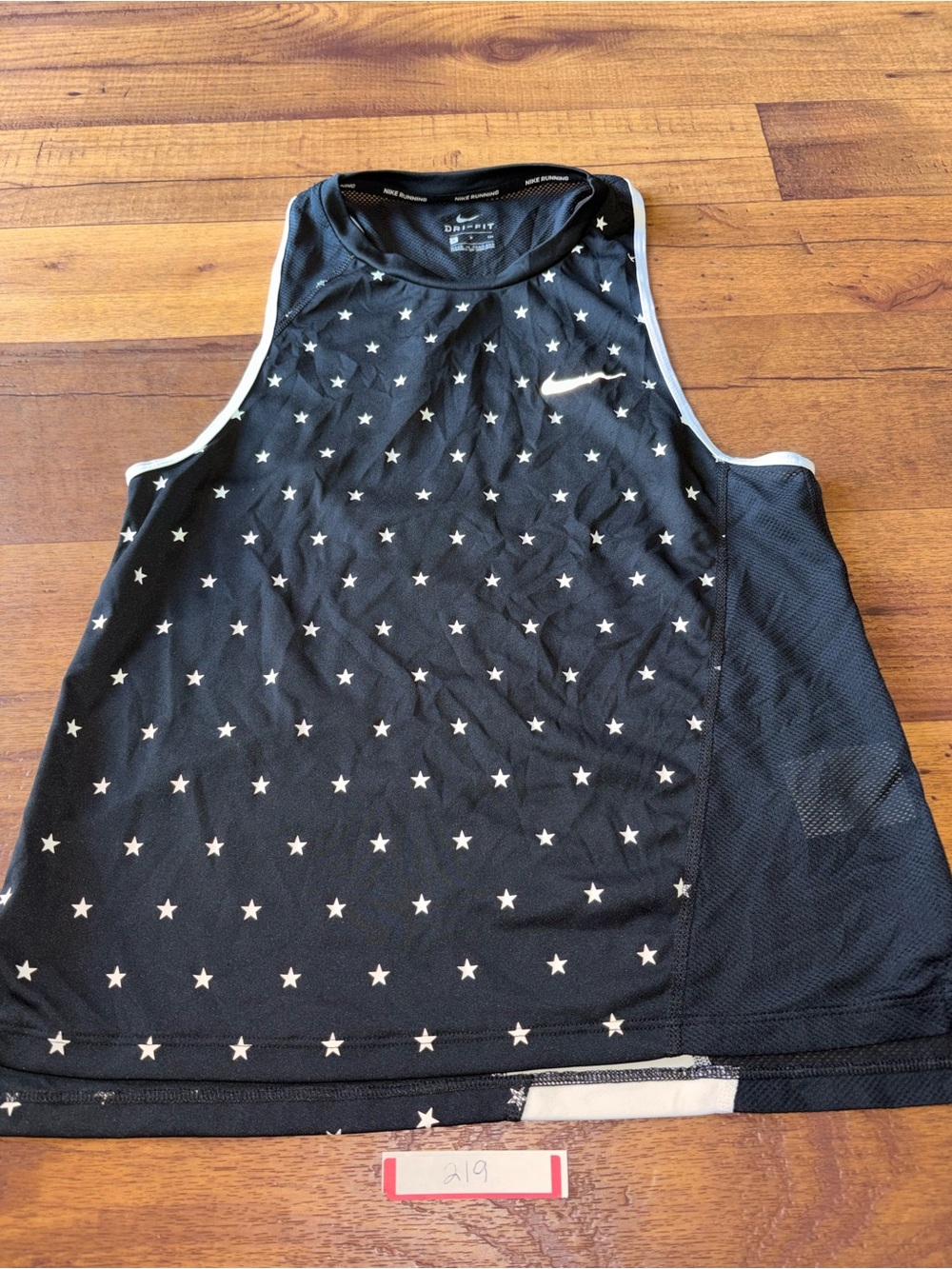 Nike Dri-FIT Running Star Print Athletic Tank Top Women’s Size Small S